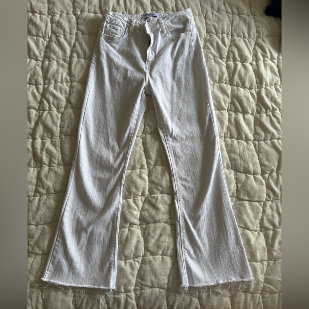 Just Black White Denim Pants